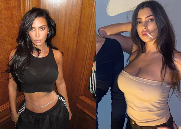 Vợ cũ và vợ mới của rapper Kanye West đều rất thích diện những trang phục khoe thân tối đa bởi tự tin với ba vòng nóng bỏng. (Ảnh: Instagram)