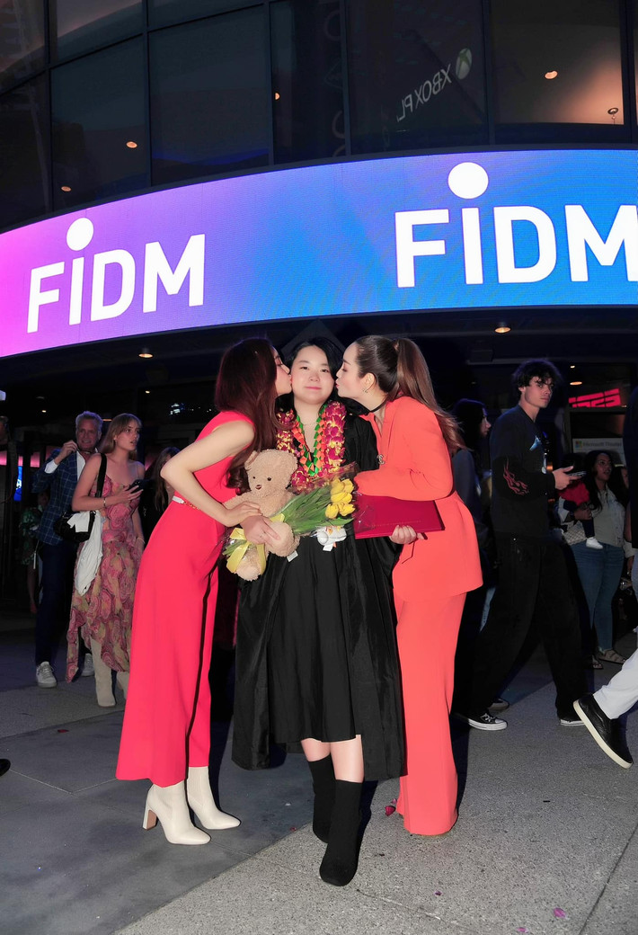 Con gái Mai Thu Huyền từng khiến gia đình tự hào khi giành được học bổng của FIDM - 1 trong 8 trường đào tạo về thời trang hàng đầu nước Mỹ.
