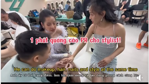 Anh còn đùa vui rằng: "Hoàng Ku và Chi Pu góp vốn mở tiệm nail ở Hồ Nam. Khách quen Ella và Ngô Thiến khen nức nở".