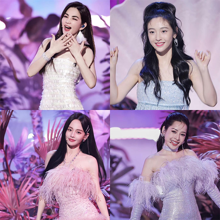 Màn trình diễn của Chi Pu với các nghệ sĩ Ella, Ngô Thiến và Trương Gia Nghê nhận được đánh giá cao nhất ở vòng mở màn Đạp gió 2023. (Ảnh: Weibo Việt Nam)
