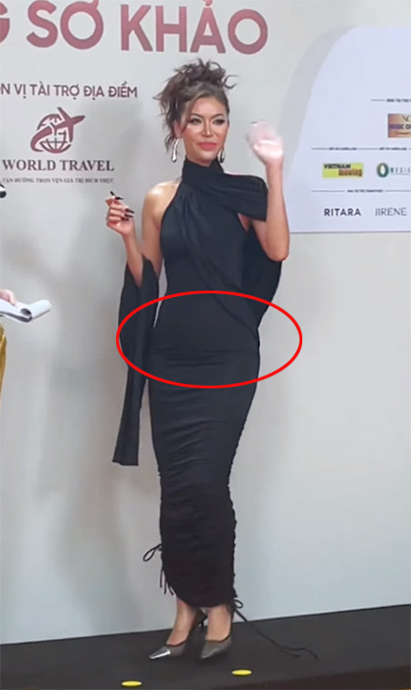 Xuất hiện trong vòng sơ khảo Miss Grand Vietnam 2023, siêu mẫu Minh Tú lập tức gây chú ý bởi vòng hai to bất thường.