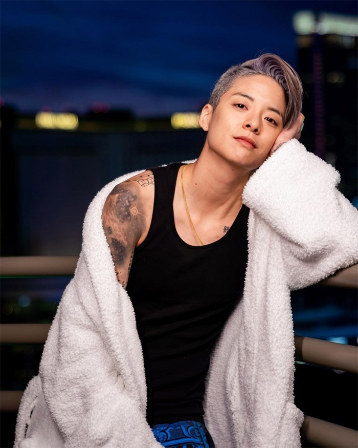 Là rapper của nhóm f(x), Amber cũng là thành viên có ngoại hình ngầu và nam tính nhất. (Ảnh: Instagram)