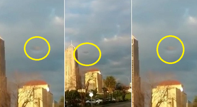 Hình ảnh giống UFO này di chuyển bất thường trong một đám mây bão ở Texas, Mỹ.