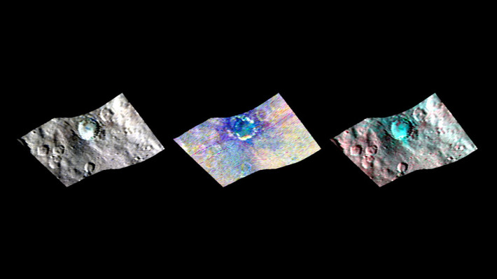 Tàu vũ trụ Dawn của NASA sử dụng bản đồ phổ lập hồng ngoại (VIR) để quan sát tiểu hành tinh Ceres. Nguồn ảnh: Space.com