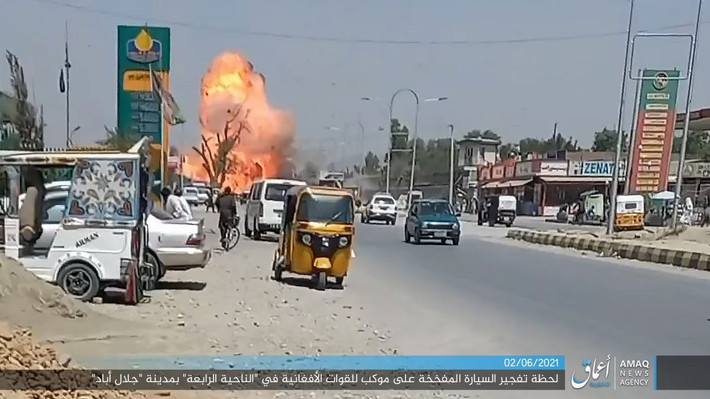 Hiện nay nhóm khủng bố lớn nhất Afghanistan là ISIS-K dường như đang tăng cường hoạt động ở thủ đô của Afghanistan, thách thức chính trung tâm đầu não chính trị, kinh tế chế độ mới của Taliban. Nguồn ảnh: Ajar.