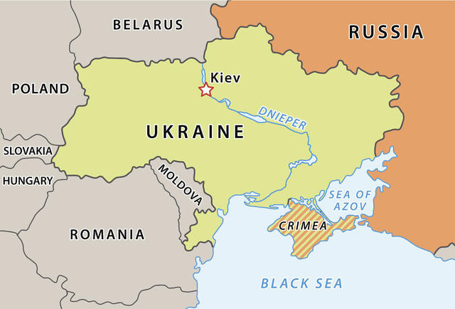 Ukraine là một quốc gia có vị trí địa chiến lược quan trọng; Ukraine từ xưa đã được mệnh danh là “cửa ngõ” của Châu Âu; từ lâu đã diễn ra sự giao lưu văn minh giữa phương Đông và phương Tây. Sau khi Liên Xô tan rã, Ukraine đã trở thành quốc gia bị tranh giành ảnh hưởng giữa NATO và Nga.