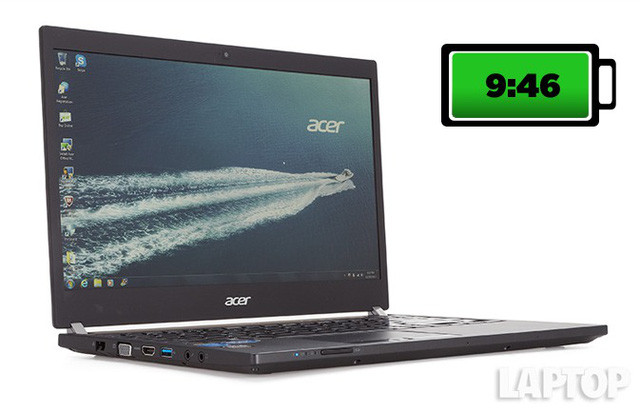 Acer TravelMate P645 có thời lượng sử dụng pin lên tới 9 giờ 46 phút cũng đảm bảo giúp người dùng thoải mái tận dụng sức mạnh xử lí ngay cả khi không có nguồn điện bên cạnh.