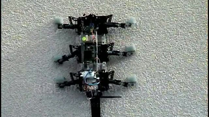Dự án chế tạo robot RiSE tập trung vào việc kiểm soát hành vi của leo núi, khám phá cách thức kiểm soát lối đi có thể được áp dụng cho các tình huống bất lợi, trong đó phản hồi là điều cần thiết khi leo núi.