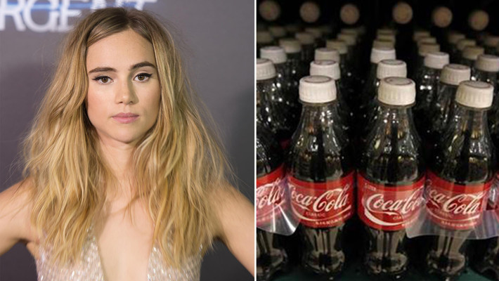 Chia sẻ trên tờ Us Weekly, Suki Waterhouse chia sẻ mẹo làm đẹp rẻ tiền của cô là gội đầu bằng Coca Cola để tạo độ xù tự nhiên cho tóc.