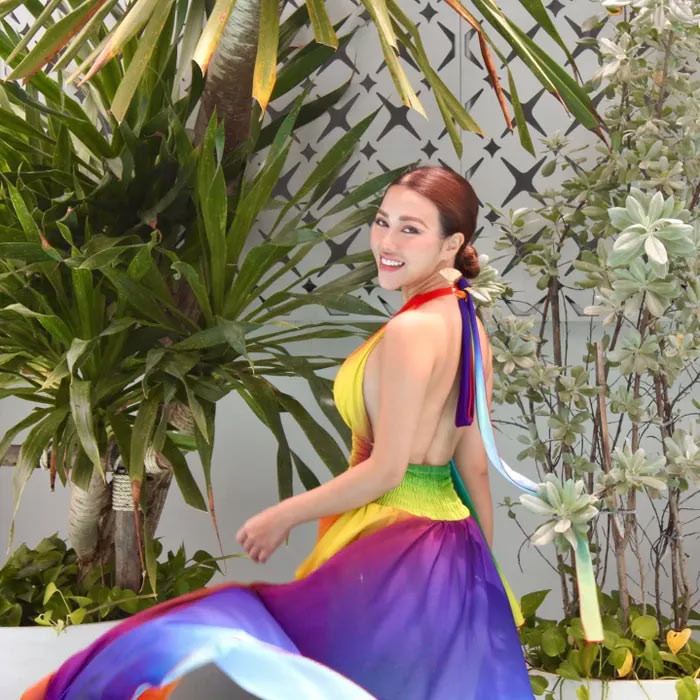 Nét đẹp khỏe khoắn, hiện đại của Mỹ Linh có sức hút mạnh mẽ với người đối diện. (Ảnh: Tiền phong)