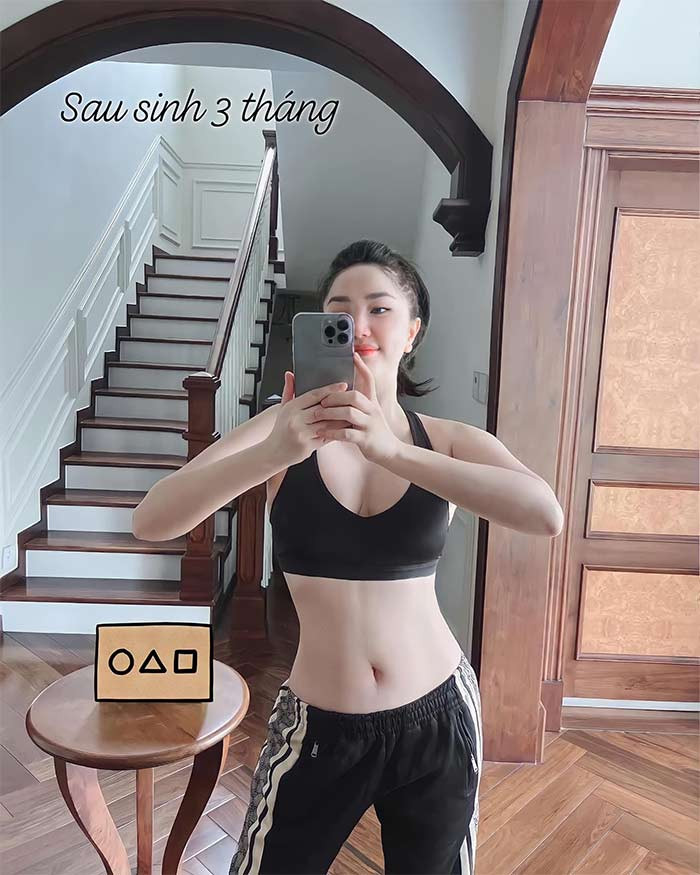 Kết quả chỉ sau ba tháng sinh con trai đầu lòng, Bảo Thy khiến nhiều người ngạc nhiên khi khoe body tuyệt đẹp trên trang cá nhân.