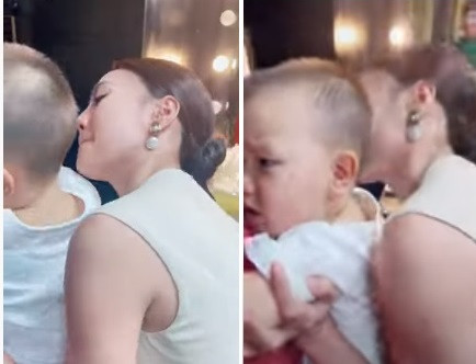 Mới đây, trong lần tiếp xúc với Ninh Dương Lan Ngọc, dù được mỹ nhân cưng nựng, thậm chí là cất giọng hát để làm quen, nhưng Leon chỉ đáp lại bằng gương mặt hoang mang, suýt khóc và liên tục gọi mẹ.