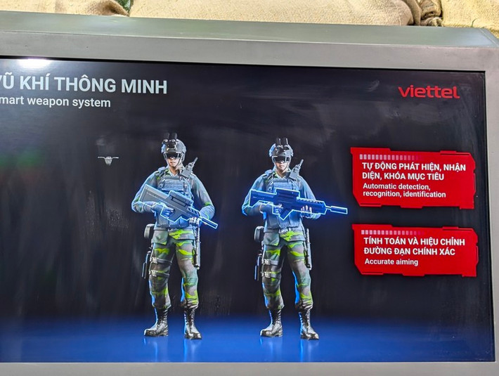 Bộ trang bị "Người lính tương lai" với vũ khí thông minh có thể tự động phát hiện, nhận diện, khóa mục tiêu cũng như tính toán hiệu chỉnh đường đạn chính xác.