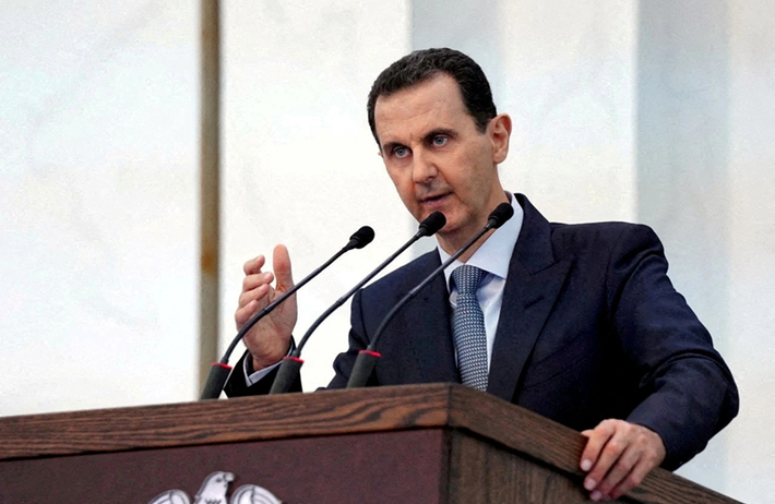 Vị trí của ông Assad hiện chưa được xác định. Nhiều báo cáo truyền thông cho biết ông đã rời Damascus và chỉ huy cấp cao Abdul-Ghani tuyên bố rằng ông Assad đã chạy trốn. NBC News chưa xác nhận việc ông rời đi hoặc nơi ông đang ở. Ảnh: Reuters.