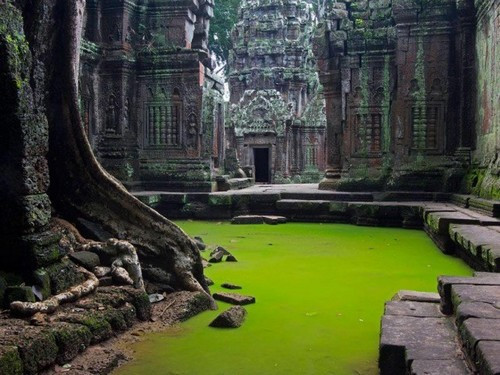 Đền Ta Prohm: Là một ngôi đền ở Angkor, tỉnh Siam Reap, Campuchia. Ngôi đền được xây dựng vào khoảng cuối thế kỷ 12, đầu thế kỷ 13.