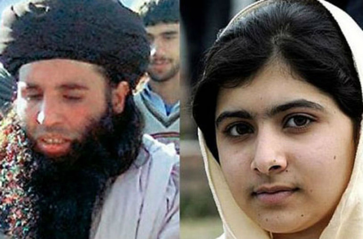 5. Pakistan Taleban Tháng 12/2014, nhóm Taleban của người Pakistan, hay Tehreek-e-Taleban Pakistan (TTP) l ãnh đạo bởi Maulana Fazlullah (bên trái) tấn công vào 1 trường học ở thành phố Peshawar phía đông bắc Pakistan, tàn sát 148 người trong đó có 132 trẻ em. Nhóm này cũng đứng sau vụ ám sát Malala Yousafzai, nữ sinh được trao giải thưởng Nobel hòa bình (bên phải).