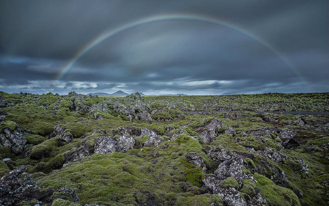 Cảnh đẹp như tranh vẽ ở Iceland.