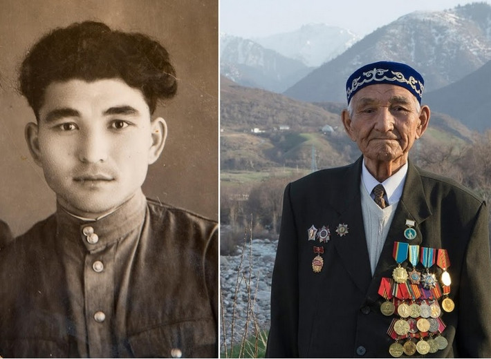 Kustavlet Tasybayev, 90 tuổi, phục vụ trong lực lương bộ binh Hồng quân Liên Xô từ tháng 11/1943 đến tháng 10/1950. Xuất thân từ vùng Kazakhstan, kết thúc Chiến tranh thế giới thứ hai ông sinh sống ở Port Arthur.