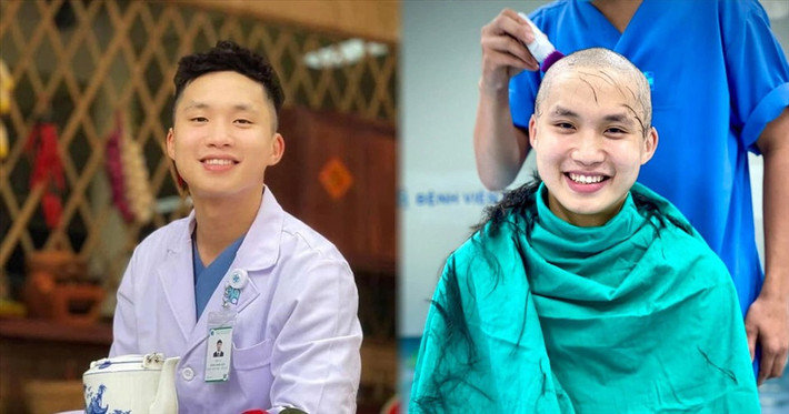 Đây chắc chắn là một hình ảnh khó quên trong năm 2021. Chàng bác sĩ trẻ Đặng Minh Hiệu nở một nụ cười tươi rói khi đang được cạo đầu để chuẩn bị đi vào tâm dịch Bắc Giang. Anh chàng dù có tóc hay không vẫn thật đẹp trai!