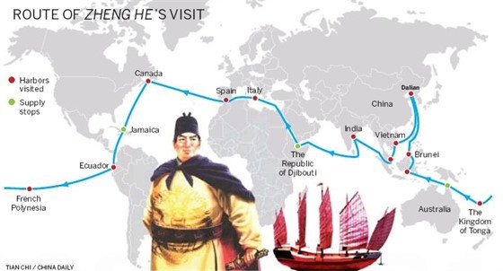 3. Trịnh Hòa, một nhà thám hiểm và tướng chỉ huy trong quân đội nhà Minh, được sinh ra vào năm 1371 tại Trung Quốc. Ông được giao nhiệm vụ quan trọng là thực hiện nhiều chuyến đi để thiết lập quan hệ ngoại giao và thương mại với các nước khác.