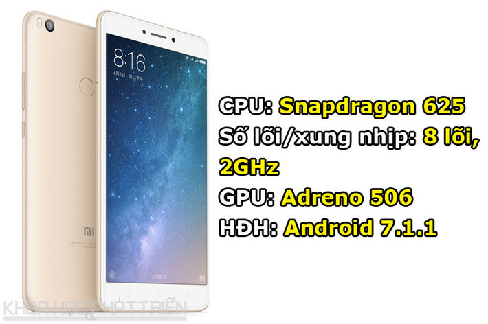 Tuy chạy hệ điều hành Android 7.1.1 Nougat nhưng Xiaomi Mi Max 2 được tùy biến trên giao diện MIUI 8.