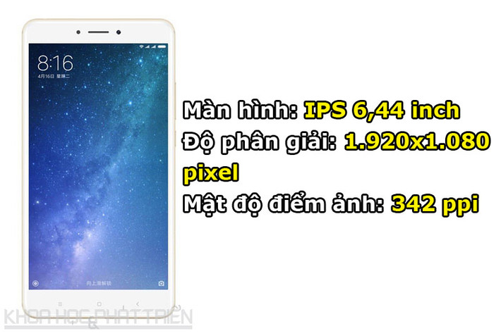Màn hình được bảo vệ bởi kính cường lực Corning Gorilla Glass 4 vát cong 2,5D.