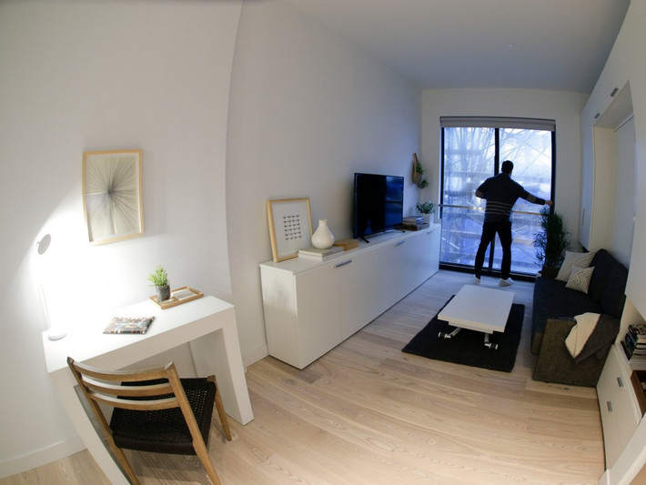 Tuy vậy, căn hộ nhỏ ở NewYork vẫn rất tiện nghi, thông thoáng khác xa với nhiều nước khác trên thế giới. Nguồn ảnh: Business Insider.
