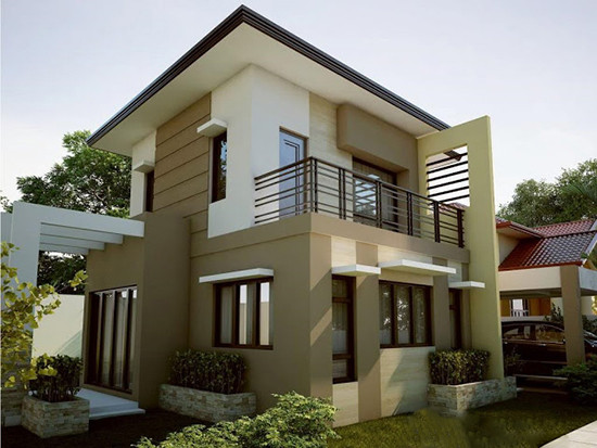 Căn nhà 2 tầng này sở hữu kiểu dáng hiện đại và không gian mở với nhiều cây xanh, rất phù hợp với những gia đình nhỏ ít thành viên. Ảnh: 10nhadep.