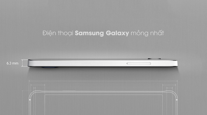 Ngoài những cấu hình khủng khá ổn rất đáng tiền, Samsung Galaxy A7 cũng là một trong những chiếc smartphone mỏng nhất của Samsung với bộ vỏ kim loại bằng nhôm nguyên khối đầy sang trọng. Ảnh: 9Mobi.