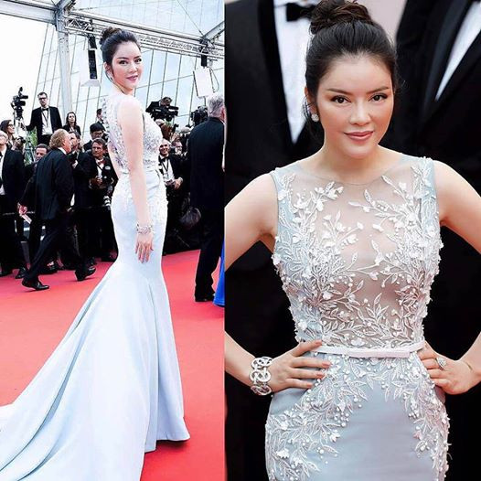 Ngày thứ 2 xuất hiện tại Liên hoan phim Cannes 2017, Lý Nhã Kỳ gây choáng khi diện set đồ hiệu trị giá 4,5 tỷ đồng.