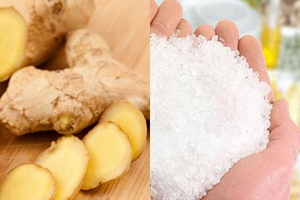 Bên cạnh đó, bạn có thể sử dụng phương pháp kết hợp giữa muối và gừng để điều trị viêm khớp cổ tay. Ảnh: chudesuckhoe.
