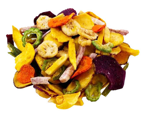 Trái cây sấy: Trái cây sấy chứa nhiều vitamin và dinh dưỡng cho cơ thể, được xem như món ăn vặt lành mạnh.