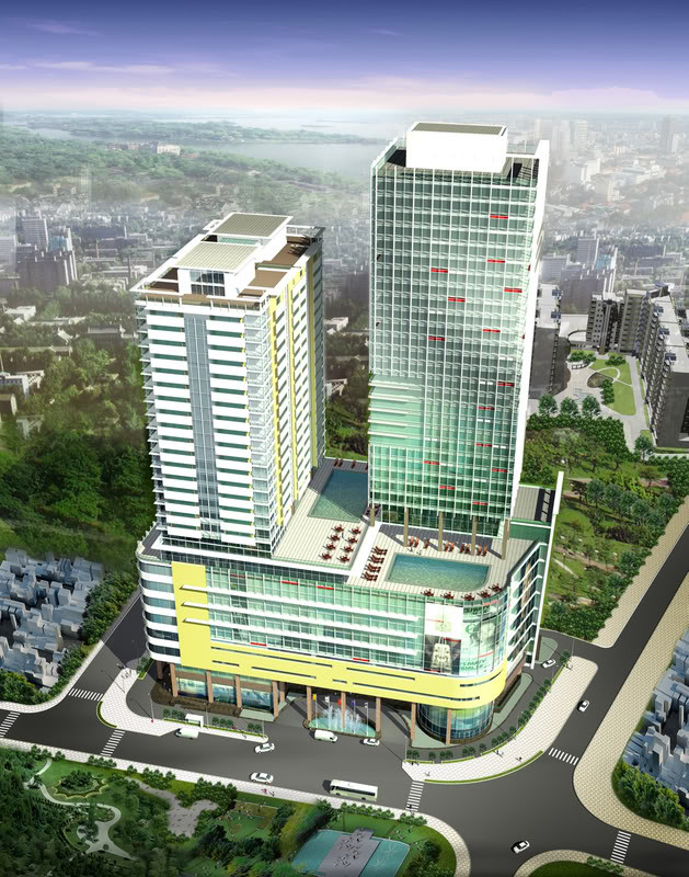 Dự án thứ 2 là Danang Center do Công ty Cổ phần Địa ốc Vũ Châu Long làm chủ đầu tư cũng đang nằm trong "tầm ngắm" thu hồi của UBND TP Đà Nẵng. Ảnh: Cafe F.