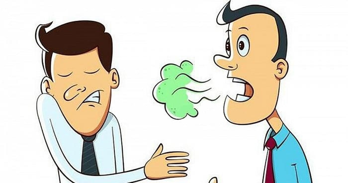 Hôi miệng. Có nhiều nguyên nhân gây hôi miệng như mắc tiểu đường, suy gan hoặc viêm dạ dày mãn tính. Theo thống kê lâm sàng, mắc các bệnh đường ruột như táo bón hoặc ung thư ruột cũng khiến tình trạng hôi miệng ngày càng tăng. Điều này bắt nguồn bởi sự suy giảm chức năng đường ruột, gây tích tụ các chất có hại, rối loạn tiêu hóa, giảm hấp thụ thức ăn.