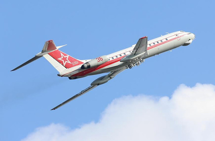 Một chiếc Tu-134SH - phiên bản máy bay chở khách Tu-134 phục vụ huấn luyện phi công lái máy bay ném bom Tupolev Tu-22/95/160.