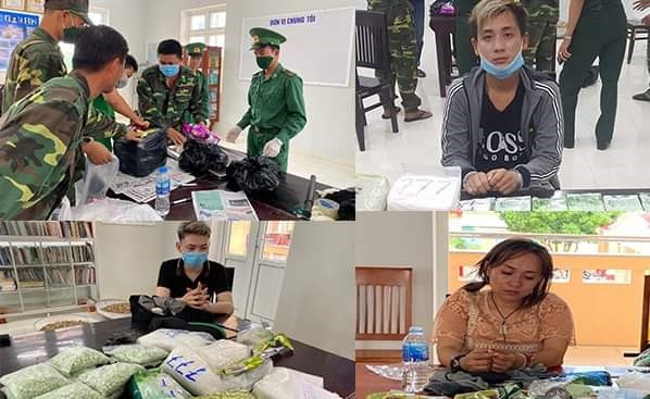 7. Bắt 3 nghi phạm vận chuyển 30kg ma túy: Biên phòng tỉnh An Giang bắt 3 nghi phạm vận chuyển 30kg nghi ma túy và 10.000 viên nén màu xanh nghi ma túy tổng hợp từ Campuchia về Việt Nam. 3 tên gồm: Nguyễn Thị Bích Diễm, 31 tuổi; Mai Vinh Hậu, 21 tuổi và Chan Toung (Huỳnh Văn Tùng), 25 tuổi, Vương quốc Campuchia. Hậu và Toung khai vận chuyển thuê cho Diễm.