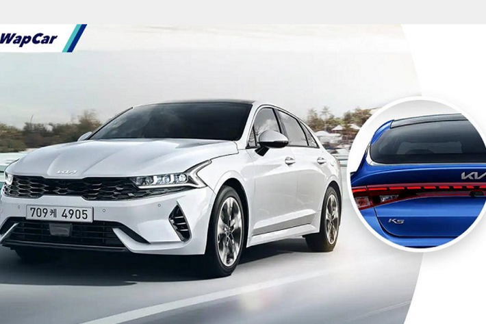 Bên cạnh logo Kia mới cho toàn bộ dòng sản phẩm, biến thể Kia K5 HEV 2022 mới còn trở nên khác biệt hơn với họa tiết lưới tản nhiệt lấy cảm hứng từ "da cá mập" được sơn đen bóng.