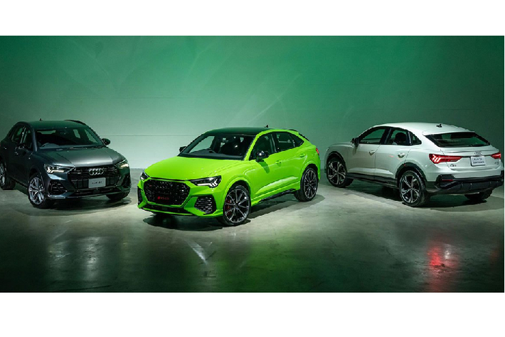Audi Thái Lan vừa cho ra mắt 3 phiên bản hiệu suất cao của mẫu Audi Q3 2021 mới, bao gồm Audi Q3 40 TFSI quattro S line Black Edition, Audi Q3 Sportback 40 TFSI quattro S line Black Edition và Audi RS Q3 Sportback quattro. Giá bán lần lượt của 3 phiên bản này là 2,75 triệu baht, 2,99 triệu baht và 4,75 triệu baht, tương đương 91.776 USD, 99.786 USD và 158.522 USD (khoảng 2,21 đến 2,97 tỷ đồng).