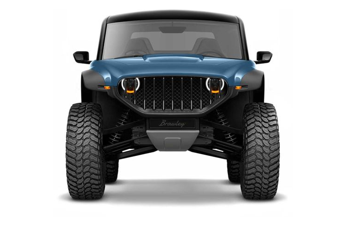 Vanderhall Brawley sở hữu cabin 4 chỗ ngồi với thiết kế tối giản, cùng nhiều tính năng như mái có thể tháo rời, ghế tích hợp sưởi, cần gạt nước kính chắn gió và điều hòa nhiệt độ.