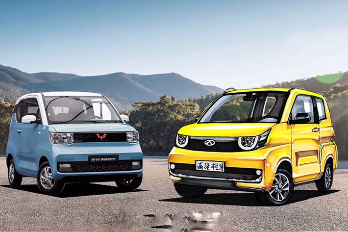Có lẽ vì thấy Wuling Hongguang Mini EV quá thành công nên hãng ôtô Trung Quốc Chery đã quyết định "nhái" thiết kế của mẫu xe này. Hình ảnh trong tài liệu đăng ký bản quyền kiểu dáng công nghiệp của mẫu xe Chery QQ Ice Cream 2021 mới đã cho thấy điều đó. Đây là những hình ảnh do hãng Chery nộp cho Bộ Công nghiệp và Công nghệ Thông tin của Trung Quốc.