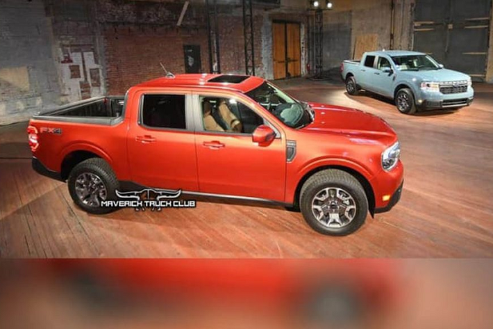 Ở phần ngoại hình, mẫu xe bán tải Ford Maverick mang những đường nét thiết kế đậm chất cơ bắp, nam tính không thua kém gì "đàn anh" Ranger hay thậm chí còn có phần nhỉnh hơn đôi chút. Điều đó được thể khá rõ ở phần đầu xe với bộ lưới tản nhiệt và cụm đèn chiếu sáng to bản mang thiết kế lạ mắt.