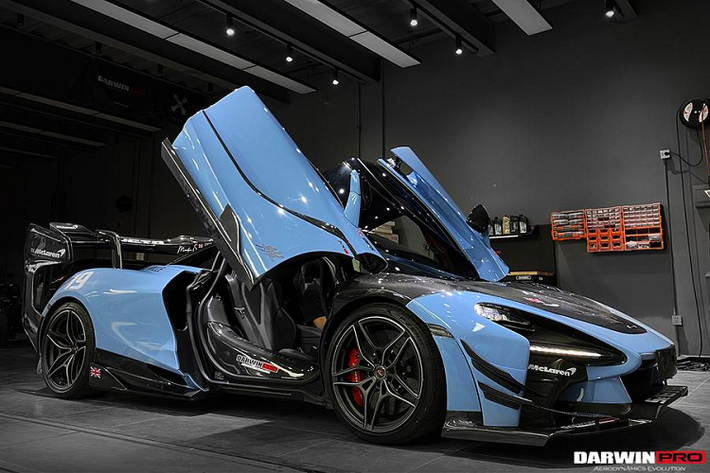 Chi tiết nắp capo không được thiết kế quá giống với Senna như gói độ của N-Largo nhưng cũng đủ để kết hợp một cách hài hòa với diện mạo khác biệt hoàn toàn ở phần cản trước của chiếc 720S được độ với gói này.