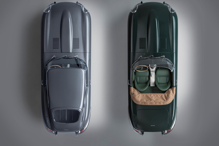 Trên những chiếc E-Type 60 được Jaguar tái sản xuất, các chi tiết mang tính biểu tượng được hoàn thiện sắc sảo và tỉ mỉ, chẳng hạn như lưới tản nhiệt là một thanh kim loại, mâm xe dạng nan hoa, đèn báo phanh bố trí cạnh ống xả kép...