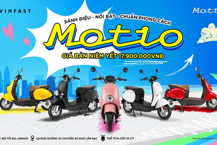 VinFast Motio 2025 mới hướng đến phân khúc khách hàng quan trọng bậc nhất của thị trường xe máy điện, đáp ứng nhu cầu về một dòng xe chất lượng, an toàn và có chi phí hợp lý. Với thiết kế cân đối, sành điệu và bắt mắt, Motio không đơn thuần là một phương tiện mà còn như một món phụ kiện làm nổi bật cá tính riêng của từng chủ xe.