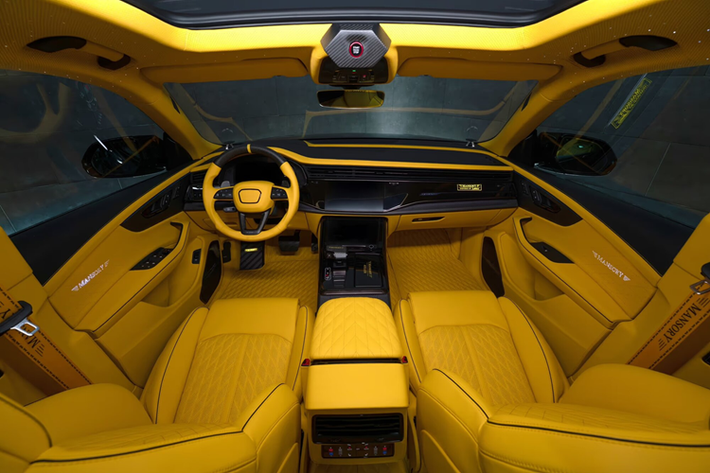Bộ tăng áp trục tuabin và bánh nén lớn hơn, Mansory cũng gia cố ổ đỡ lực đẩy và đầu vào tăng áp lớn hơn; cảm biến áp suất tăng áp cải tiến, bộ lọc khí thể thao, ống dẫn không có bộ xúc tác, hệ thống ống xả nâng cấp, bộ làm mát trung gian bằng dung dịch.