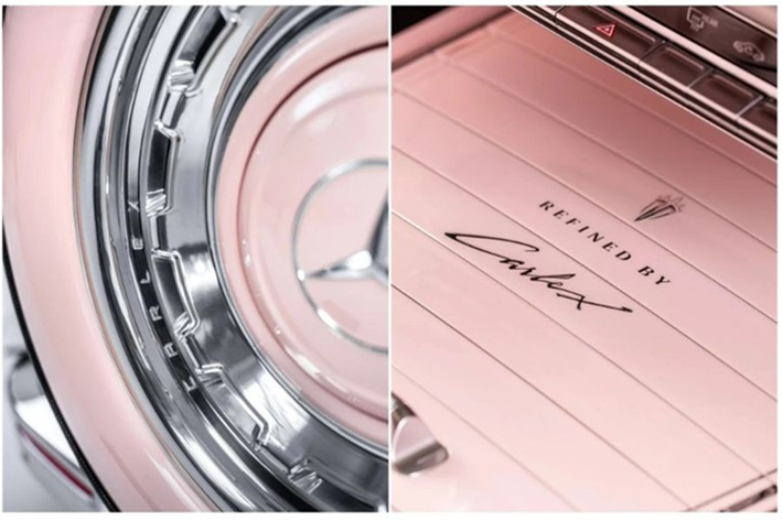 Khác với nhiều bản độ G-Class tập trung vào vẻ hầm hố, Carlex Rose Vintage hướng đến sự nhẹ nhàng và hoài cổ. Màu hồng phấn cùng thiết kế retro tạo nên một chiếc G-Wagen độc đáo, phù hợp với những ai yêu thích sự phá cách.