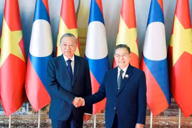 Tổng Bí thư Tô Lâm hội kiến Chủ tịch Quốc hội Lào Saysomphone Phomvihane