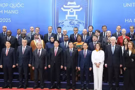 Lễ đón chính thức các Trưởng đoàn tại Lễ mở ký Công ước Liên Hợp Quốc về chống tội phạm mạng