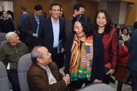 Chủ tịch Bùi Thị Minh Hoài dự Hội nghị lấy ý kiến cử tri nơi cư trú đối với người ứng cử đại biểu Quốc hội