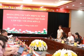 Liên hiệp các Hội Khoa học và Kỹ thuật Việt Nam làm việc với UBND tỉnh Sơn La